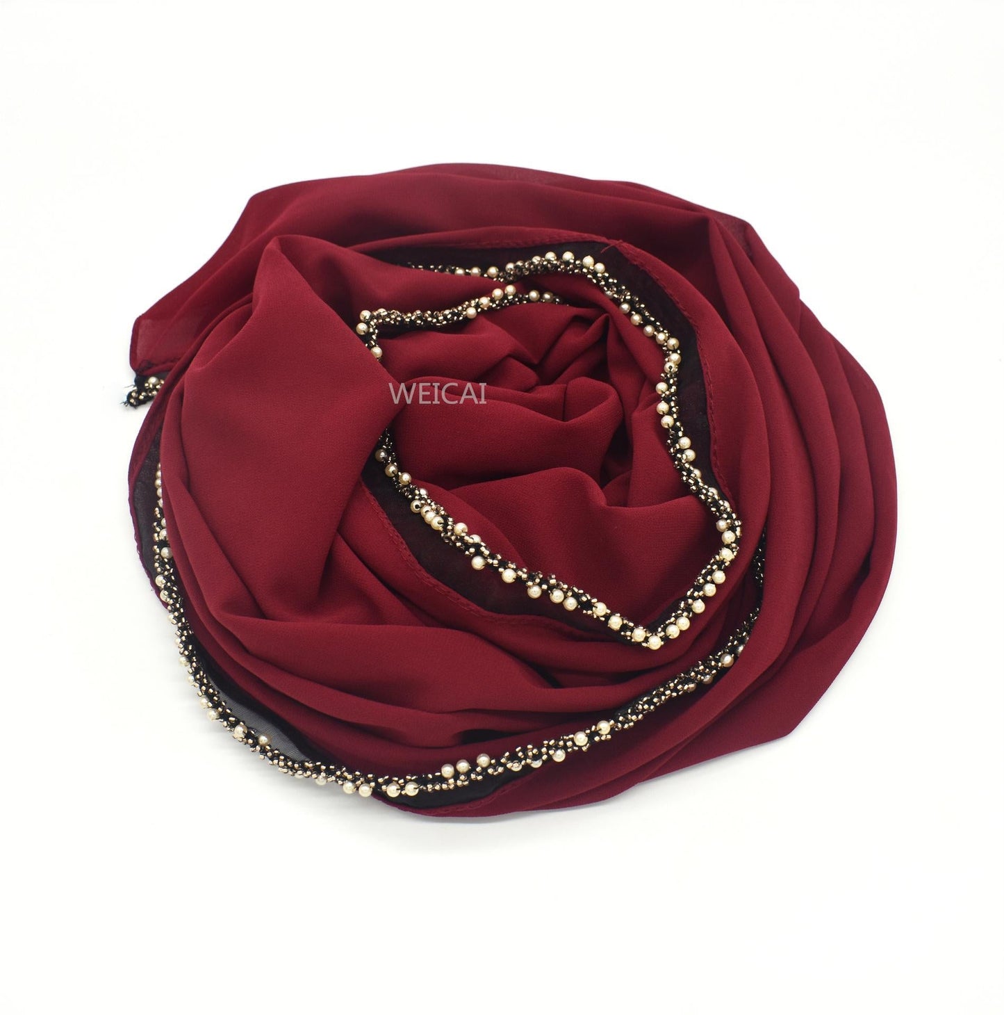 LUMAYA LM1117 Solid Chiffon Headband Hijab