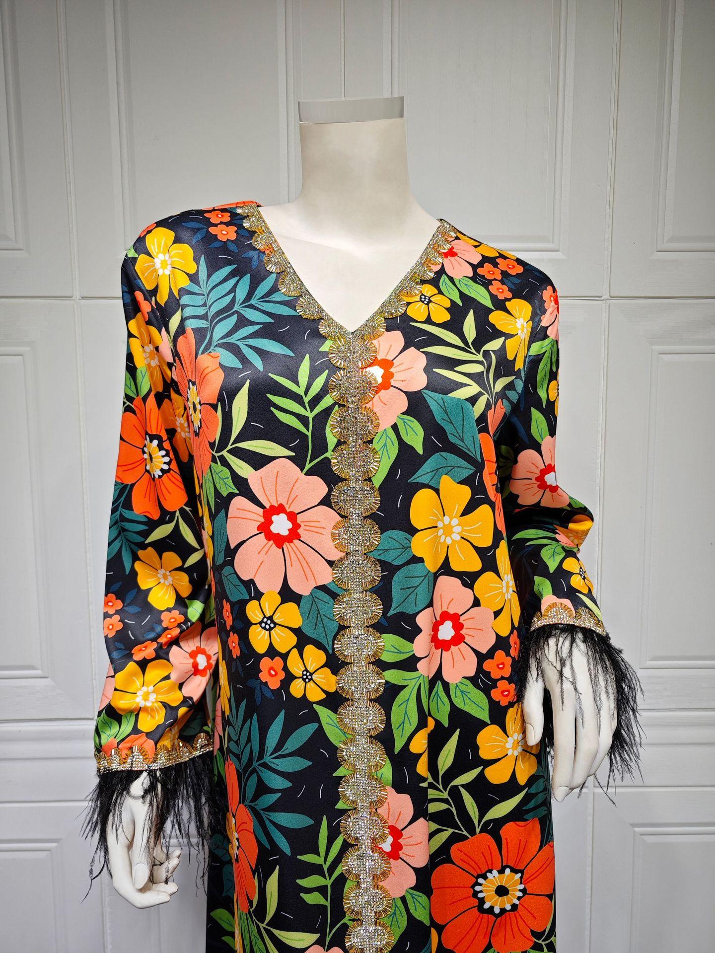 LUMAYA LUMAYA1078 Printed Diamond Camel LMir Dress