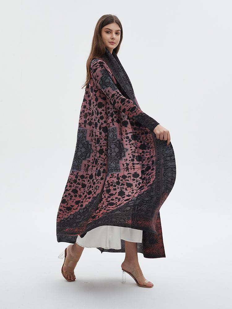 LUMAYA6705 Midnight Blush , Intricate Patterned Abaya for Ramadan