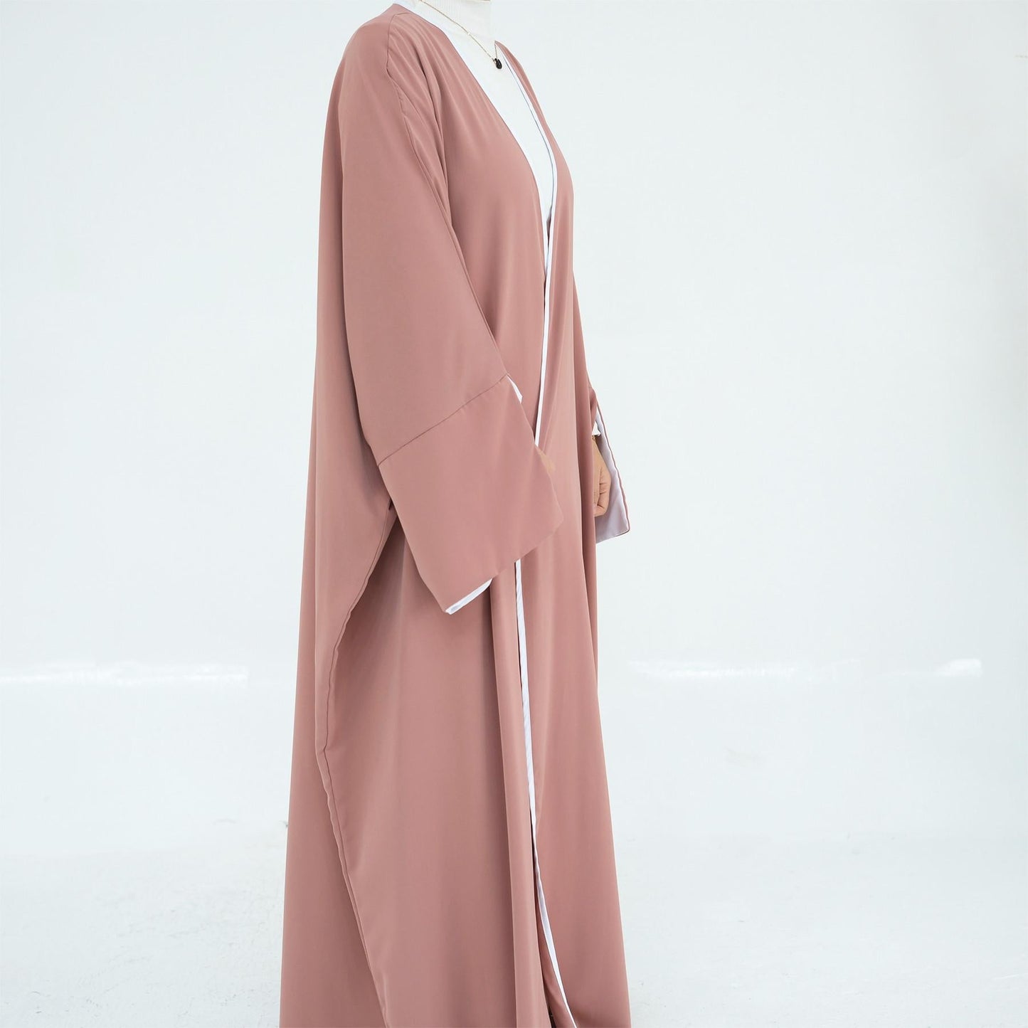LUMAYA5877 The Loose-fitting Robe LUMAYAs A Lightweight Silhouette TLUMAYAt Is Perfect for Any Occasion open abaya outfit
