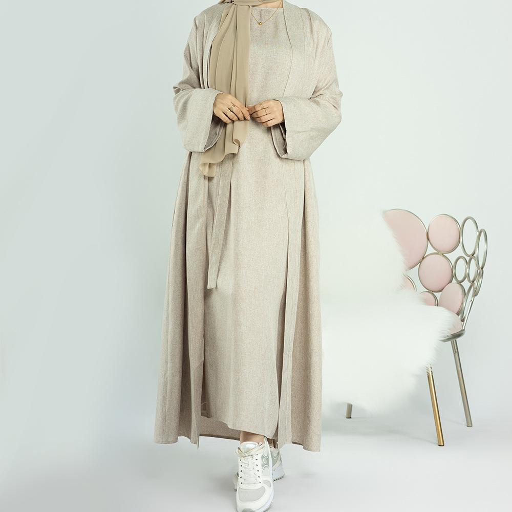 LUMAYA LUMAYA0710 2pcs Set Cardigan+Inner Dress