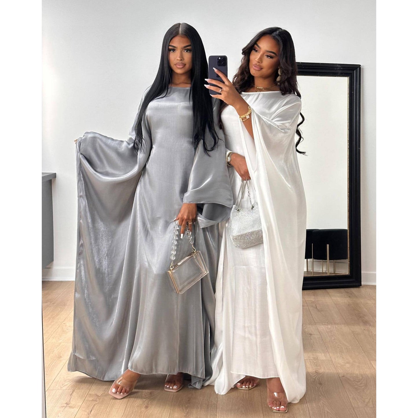 LM1348 Elegant Kaftan in Gold Cotton – 20 Vibrant Colors Available