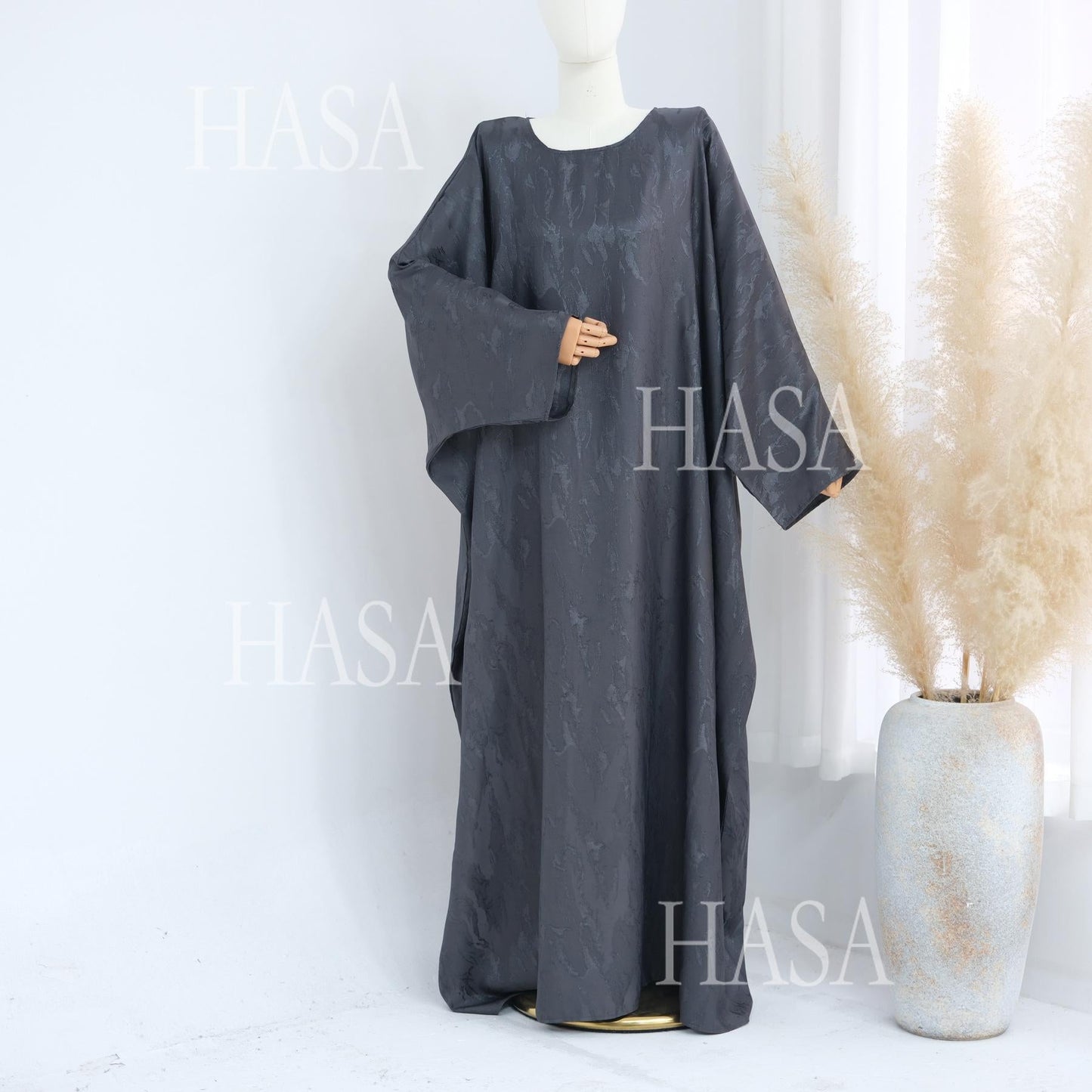 LUMAYA5872 Three-dimensional Jacquard Two-piece Dress-tight Waist + Textured Long Design