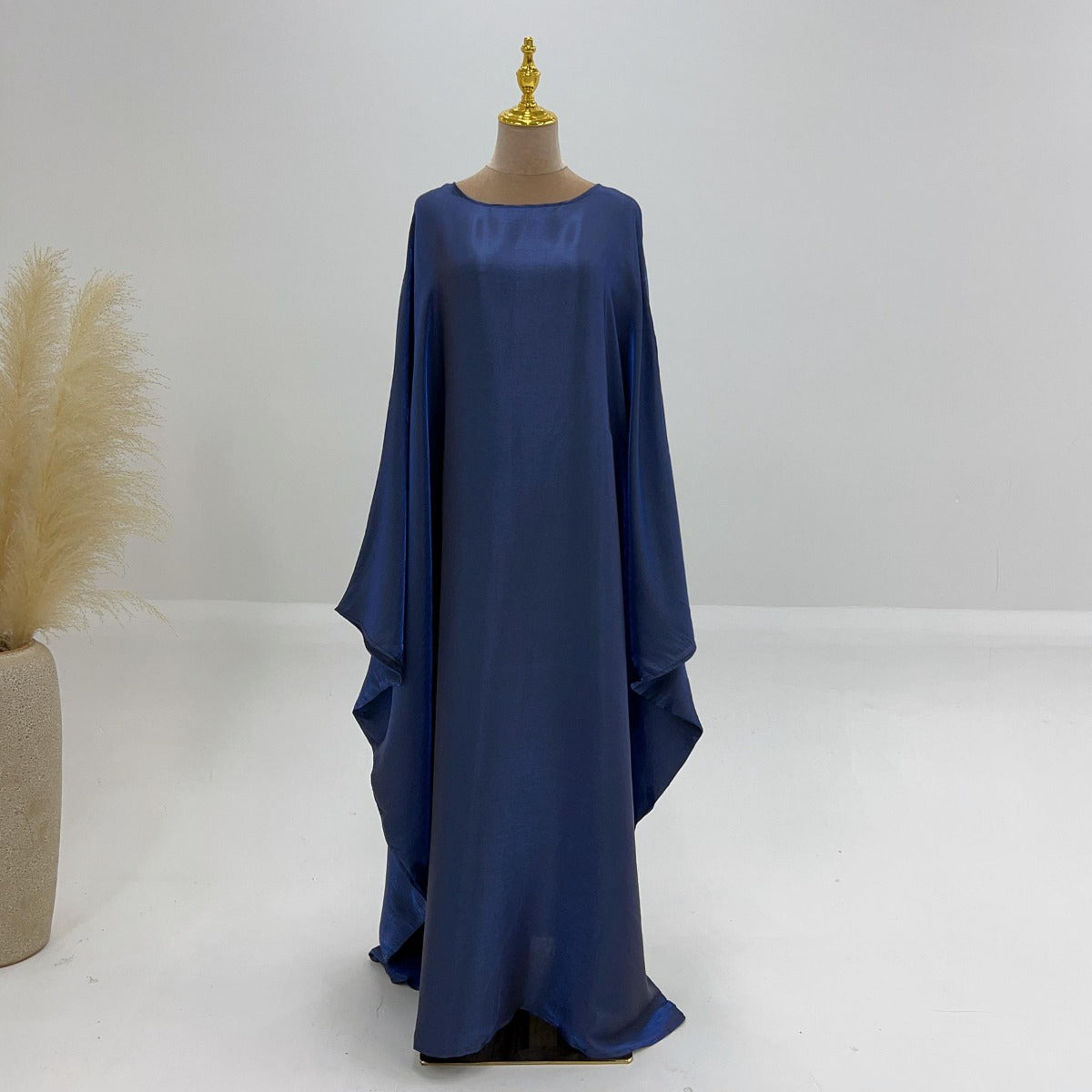 LM1348 Elegant Kaftan in Gold Cotton – 20 Vibrant Colors Available