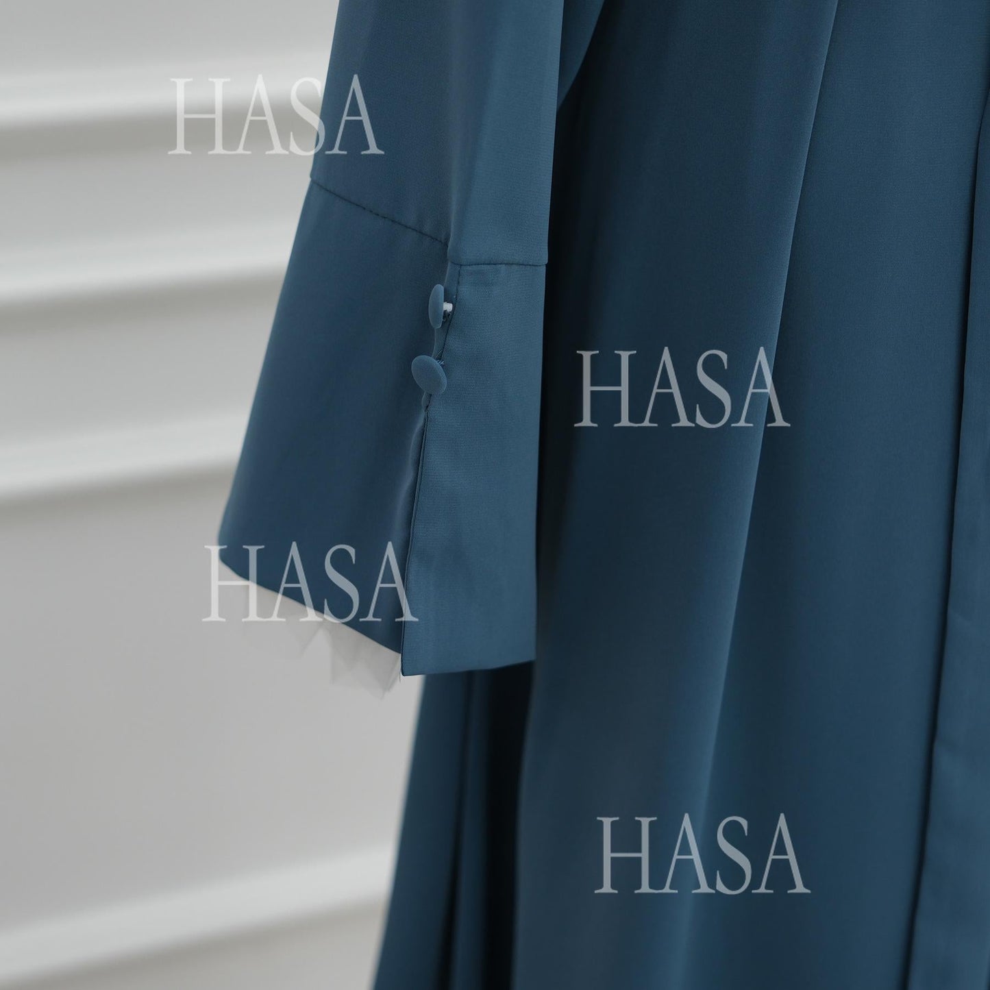 LUMAYASA's series LUMAYA6507 Simple style spliced lace robe dress (headscarf not included)