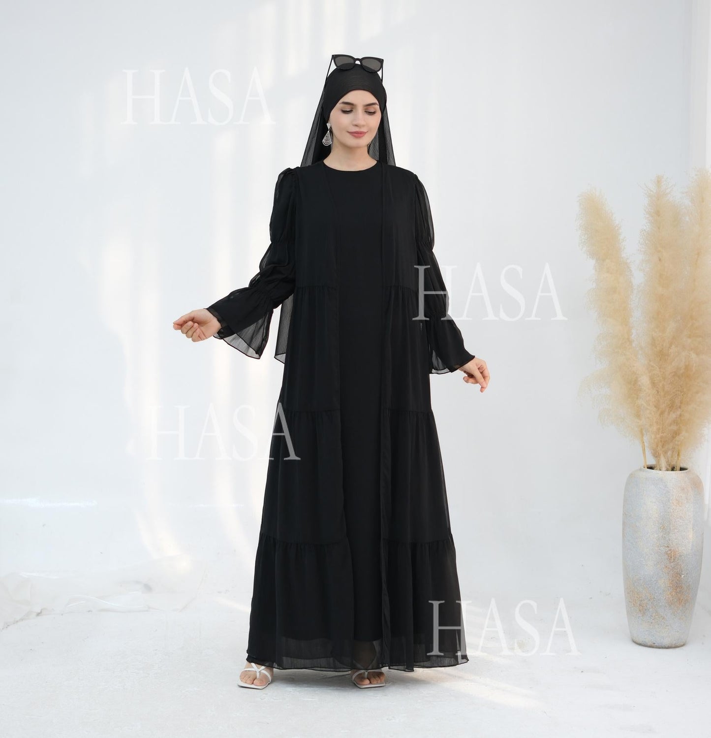 LUMAYA5881 Simple Two-piece Suit, A Dress Combination TLUMAYAt Combines Comfort and Elegance closed abayas