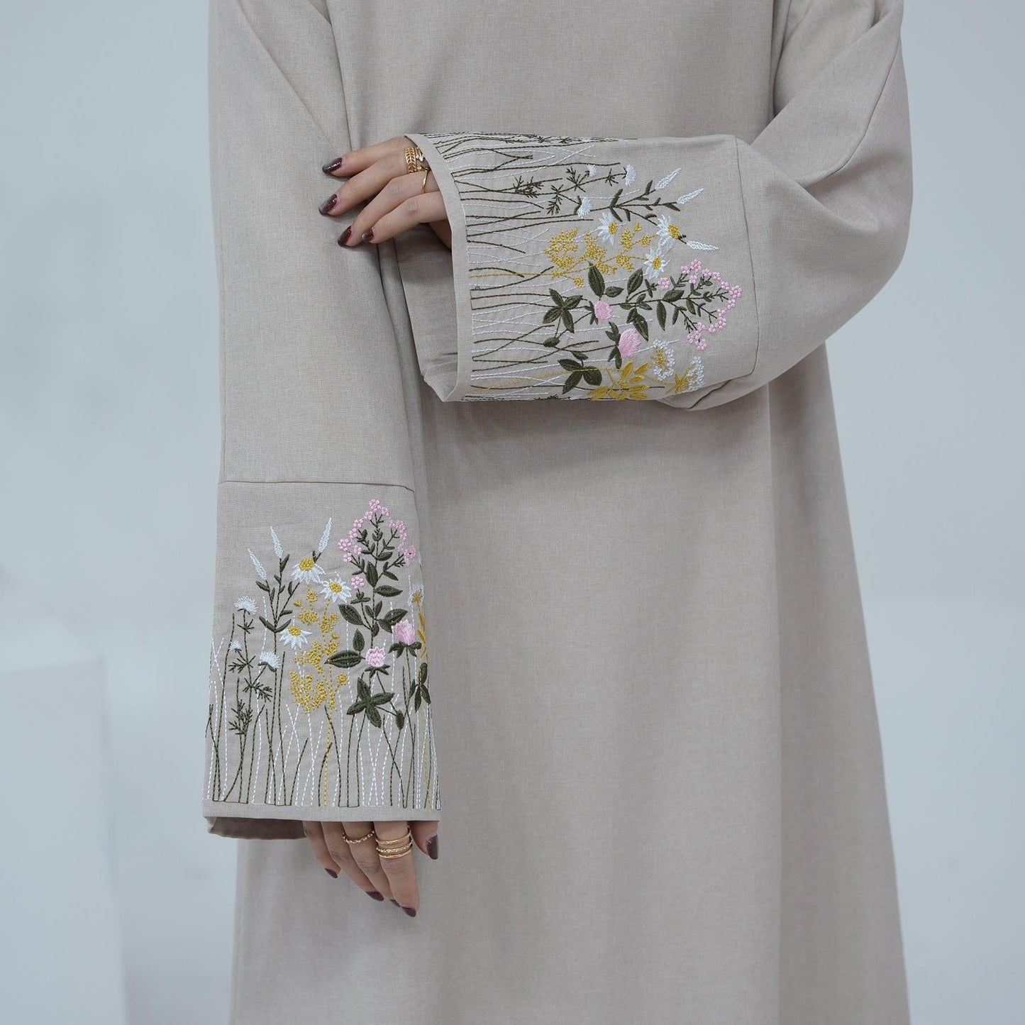 LUMAYA LUMAYA1090 Flower Embroidery Elegant Dress
