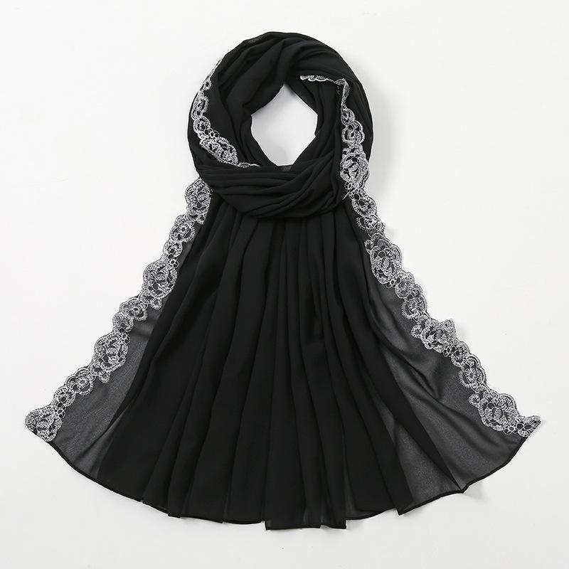 LUMAYA LM1124 Chiffon Fashion Lace Scarf