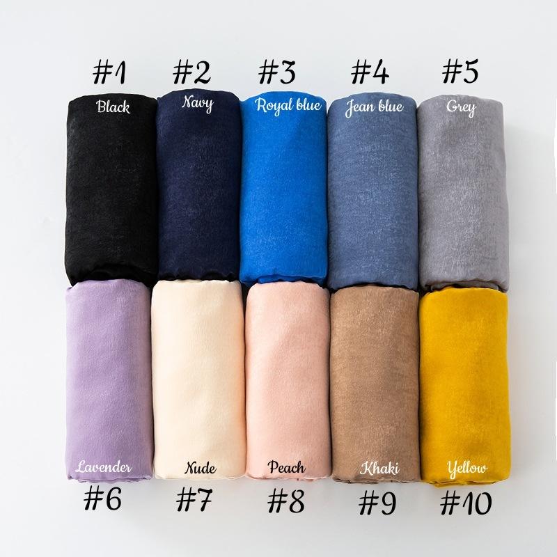 LUMAYA LUMAYA1069 Solid Color Scarf Baotou Scarf