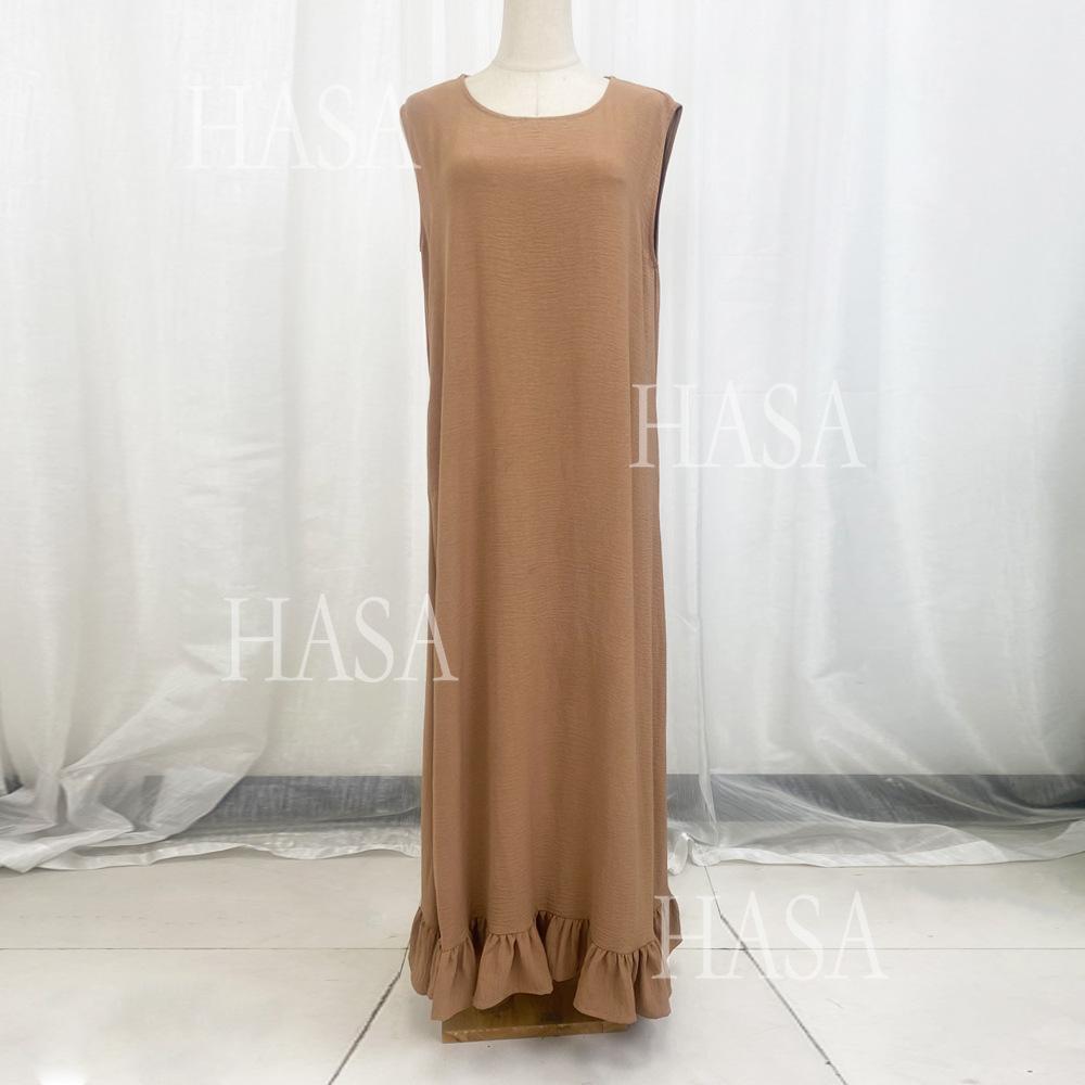 LUMAYA5860 Fashionable Imitation Linen Solid Color Robe, BreatLUMAYAble and Comfortable Leading The Trend abaya girl