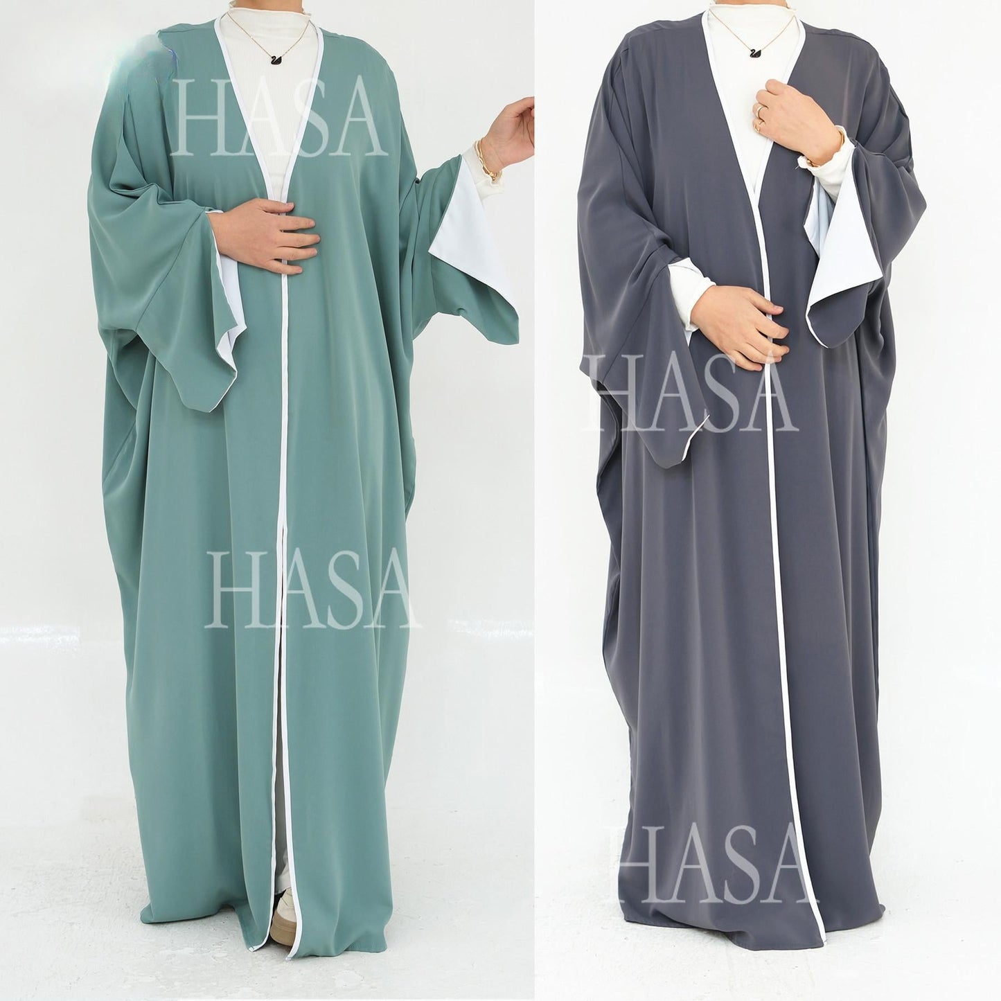 LUMAYA5877 The Loose-fitting Robe LUMAYAs A Lightweight Silhouette TLUMAYAt Is Perfect for Any Occasion open abaya outfit
