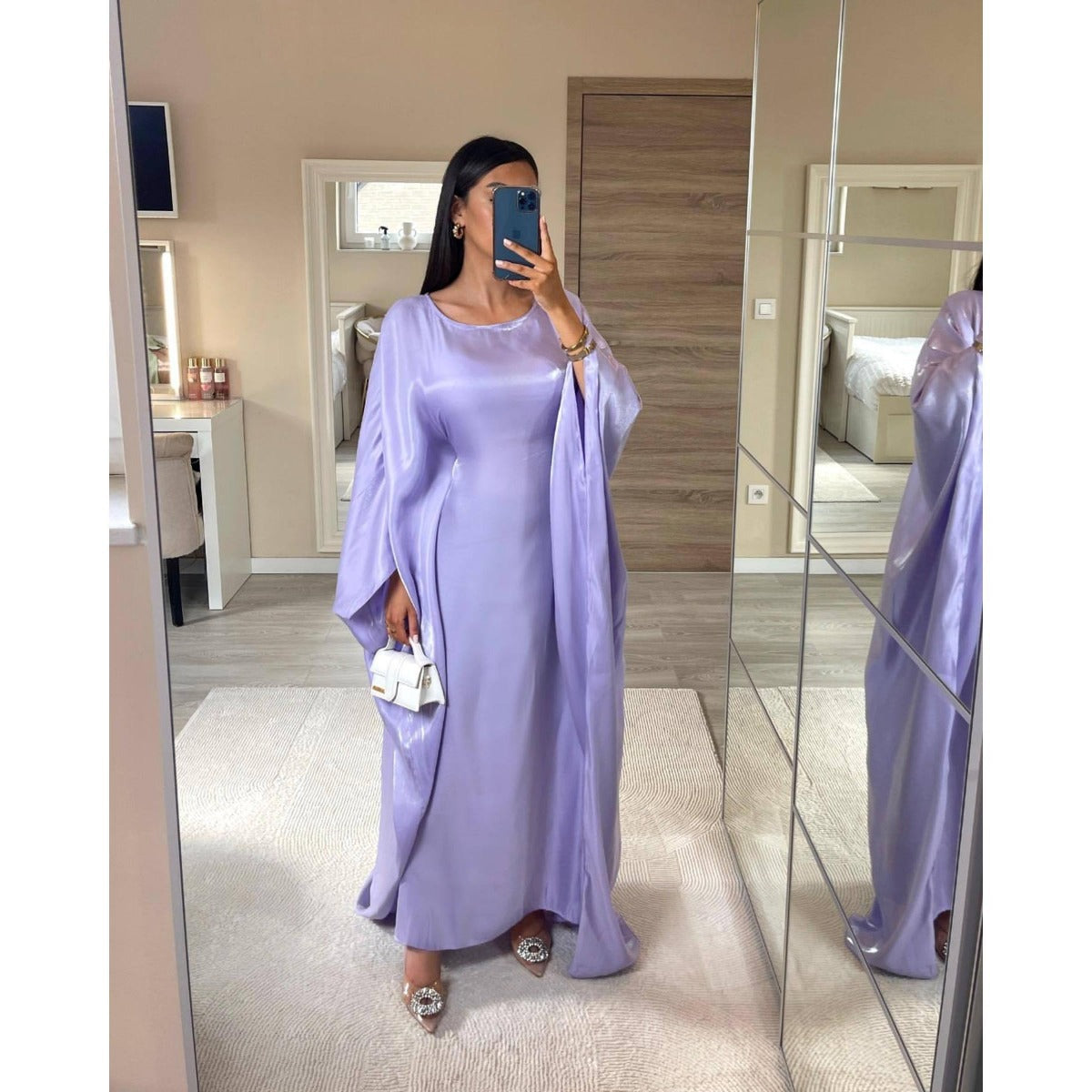 LM1348 Elegant Kaftan in Gold Cotton – 20 Vibrant Colors Available