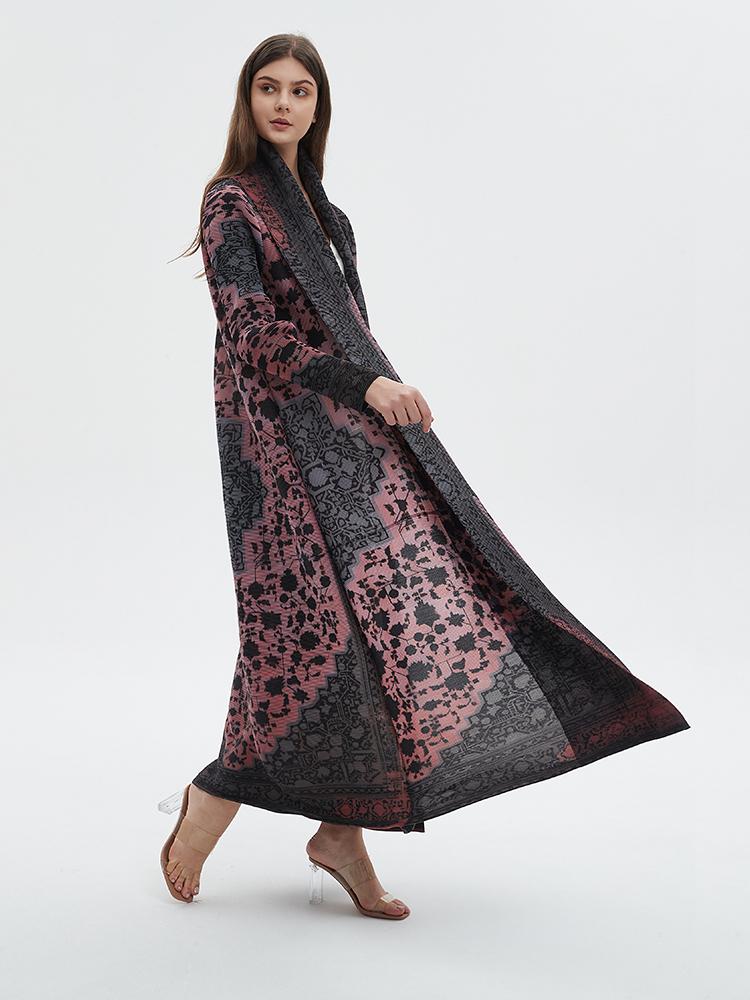 LUMAYA6705 Midnight Blush , Intricate Patterned Abaya for Ramadan
