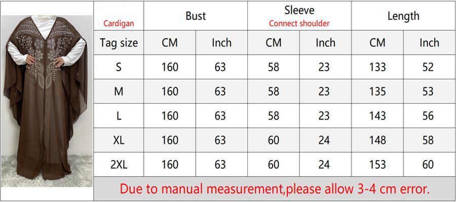 LUMAYA LUMAYA1085 Muslim Rhinestone Cardigan Dress