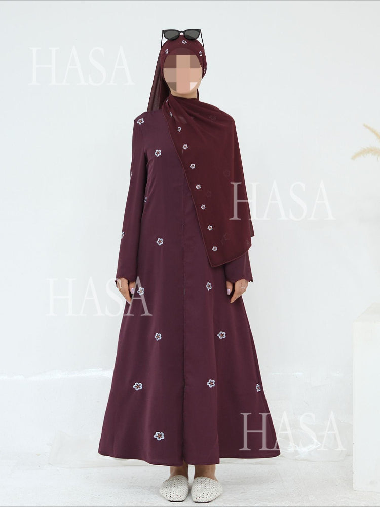 LM6612 All-over Embroidered Cardigan Two-piece Set