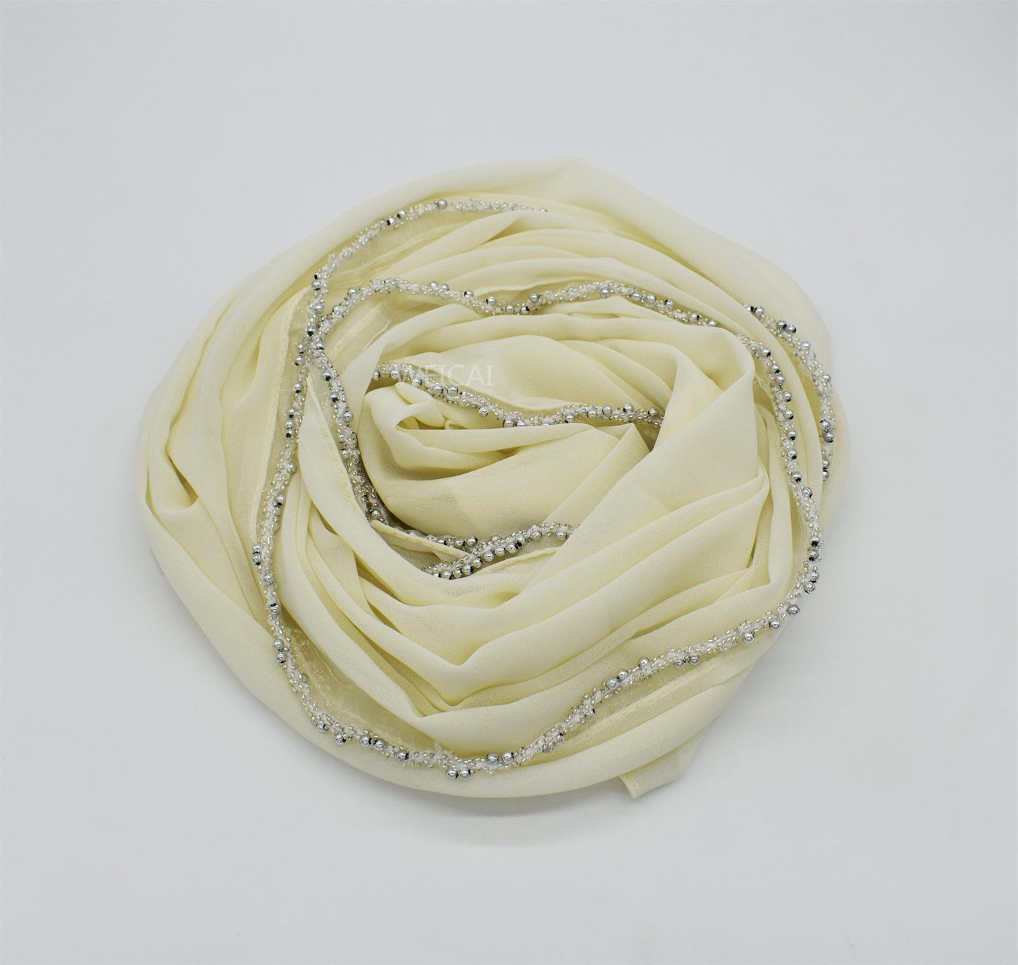 LUMAYA LM1117 Solid Chiffon Headband Hijab