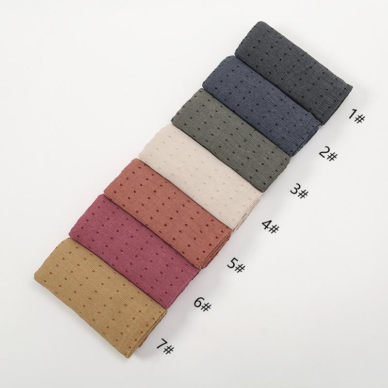LUMAYA LM1122 Pure Color Cotton and Linen Long Scarf