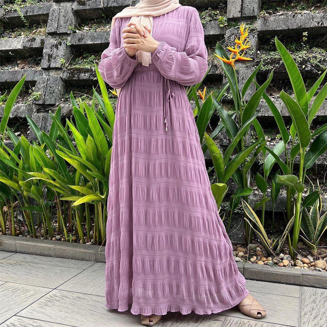 LUMAYA LUMAYA1049 Long Chiffon Pleated Dress