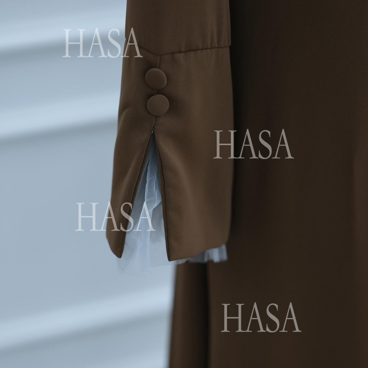 LUMAYASA's series LUMAYA6507 Simple style spliced lace robe dress (headscarf not included)