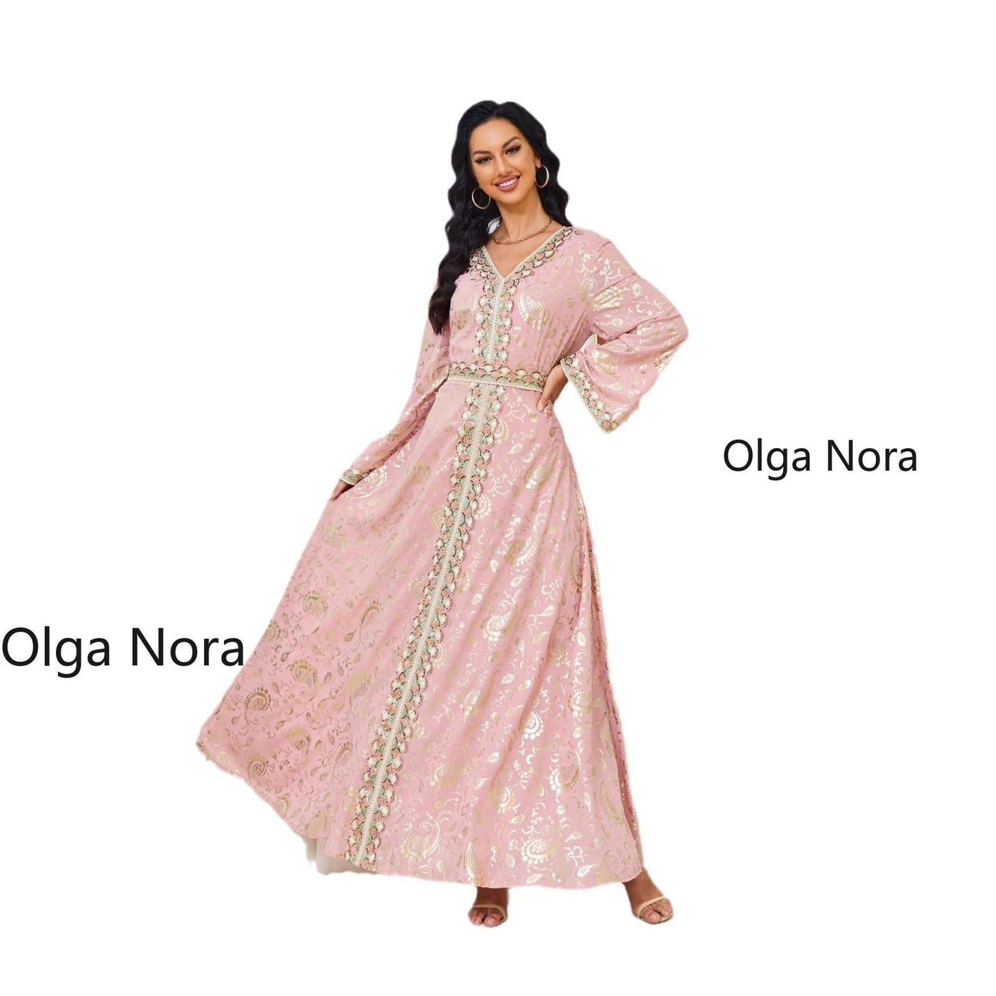 HS1328 Elegant and Slim-fitting Maxi Dress