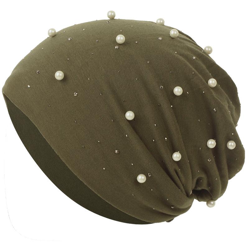 LUMAYA LM1092 Pearl Hot Diamond Pullover Cap
