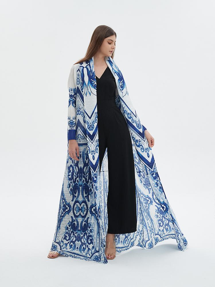 LUMAYA6704 Porcelain Dreams Blue and White Abaya for Ramadan