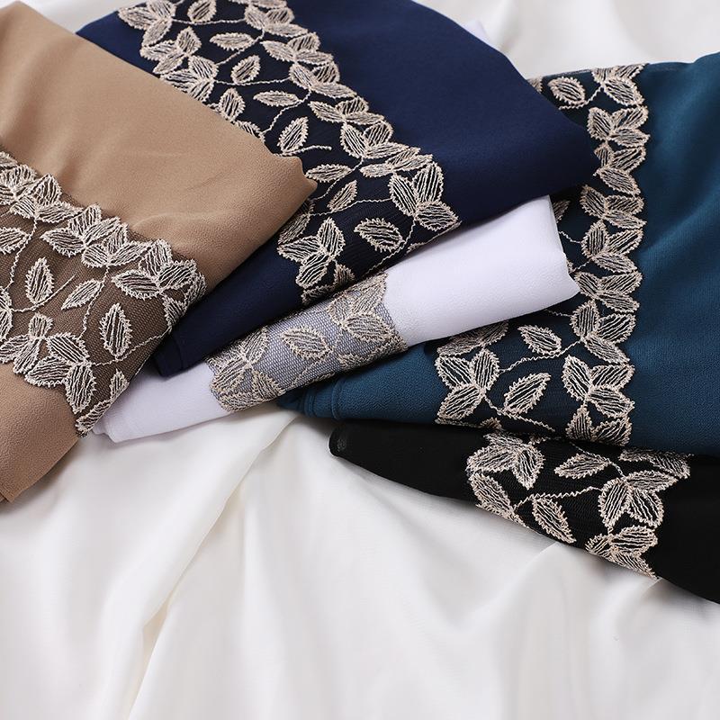 LUMAYA LM1130 Pearl Chiffon Lace Headscarf