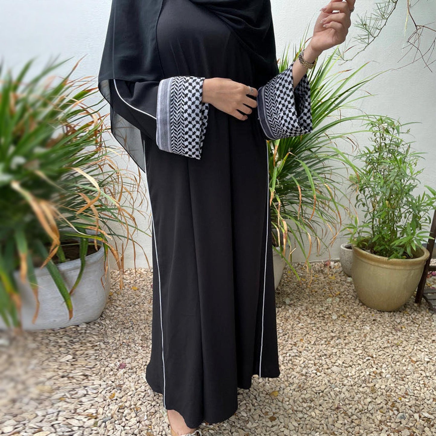 LUMAYA LM1181 Patchwork Elegant Abaya