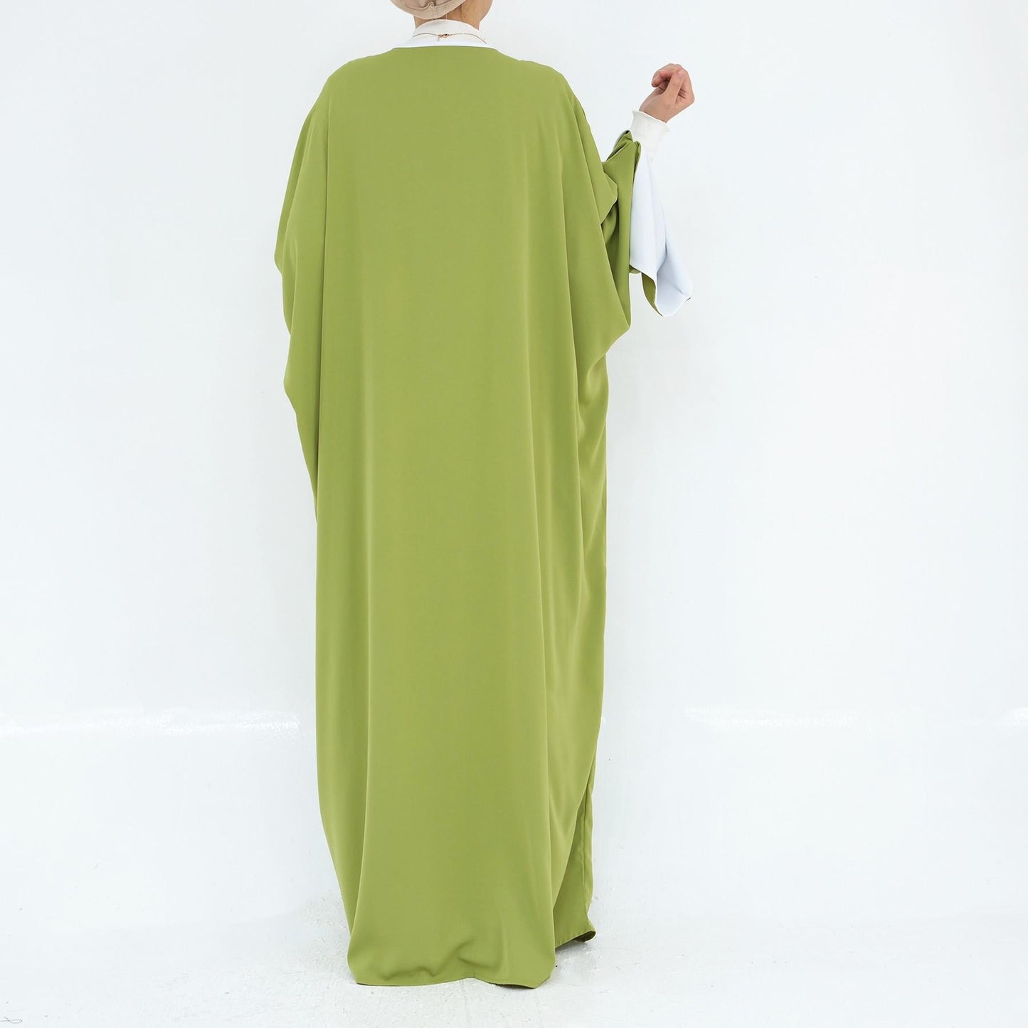 LUMAYA5877 The Loose-fitting Robe LUMAYAs A Lightweight Silhouette TLUMAYAt Is Perfect for Any Occasion open abaya outfit