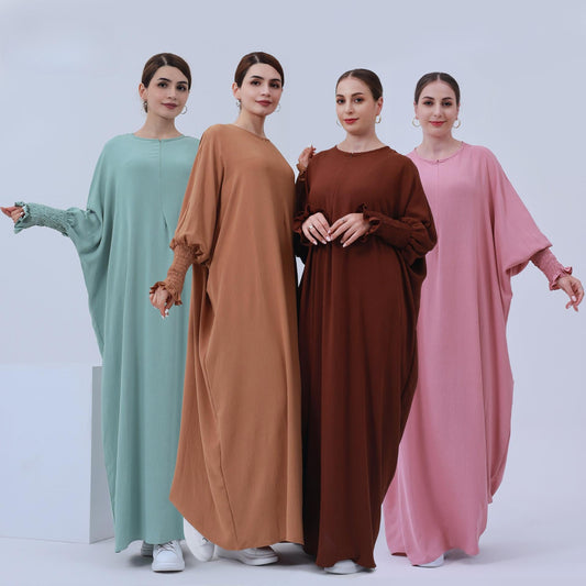 LUMAYA LUMAYA1003 Solid Bat Dress