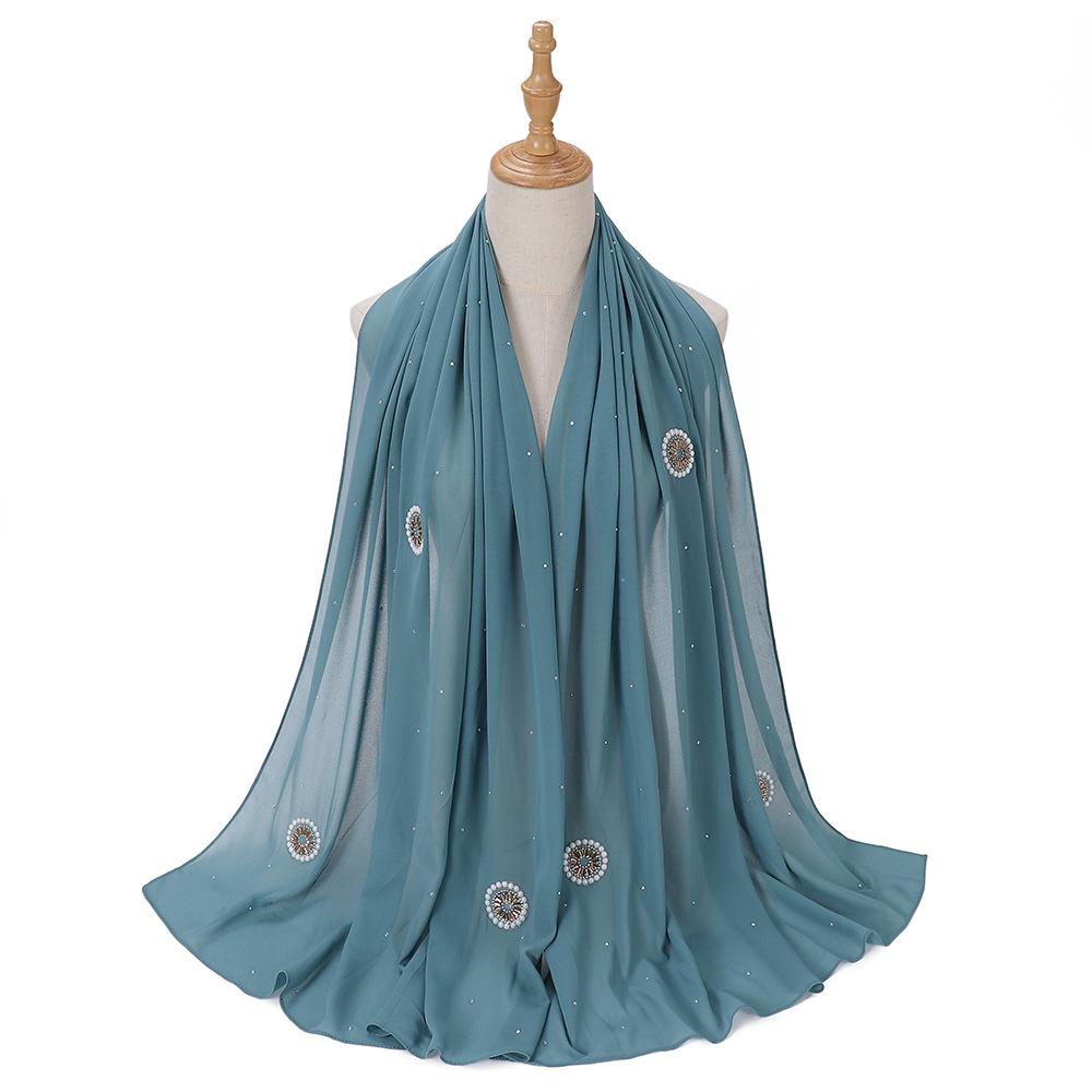 LUMAYA LM1126 Pearl Chiffon Baotou Scarf