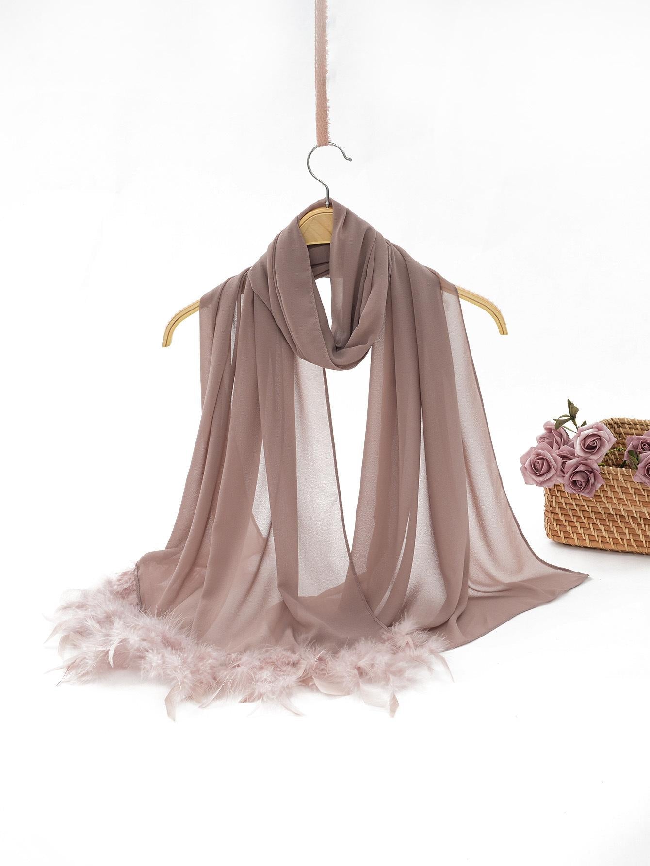 LUMAYA LM1146 Pure Color Chiffon BreatLMble Headscarf