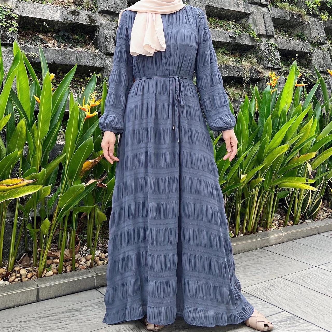 LUMAYA LUMAYA1049 Long Chiffon Pleated Dress