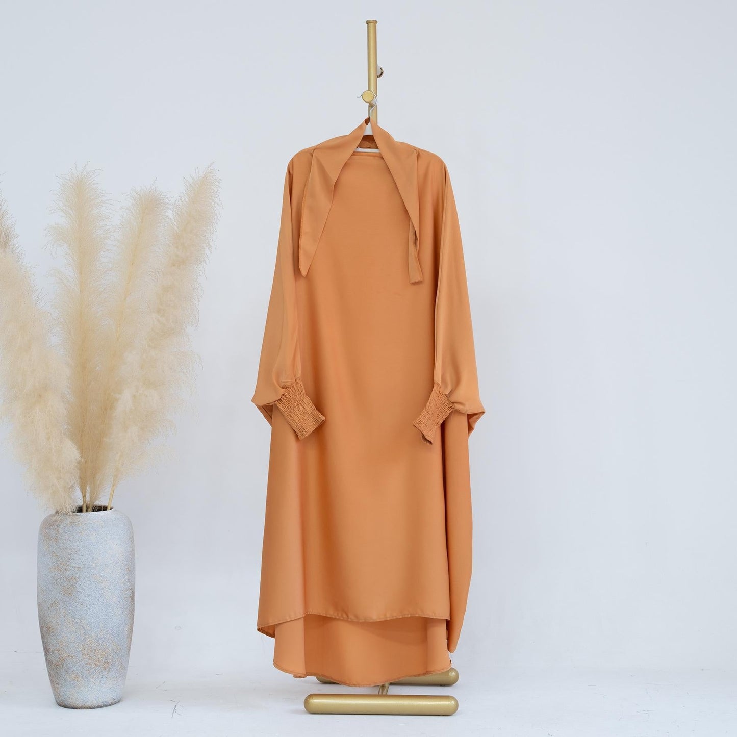 LUMAYA LM0720 Large Swing Solid Color Robe Children's Dress