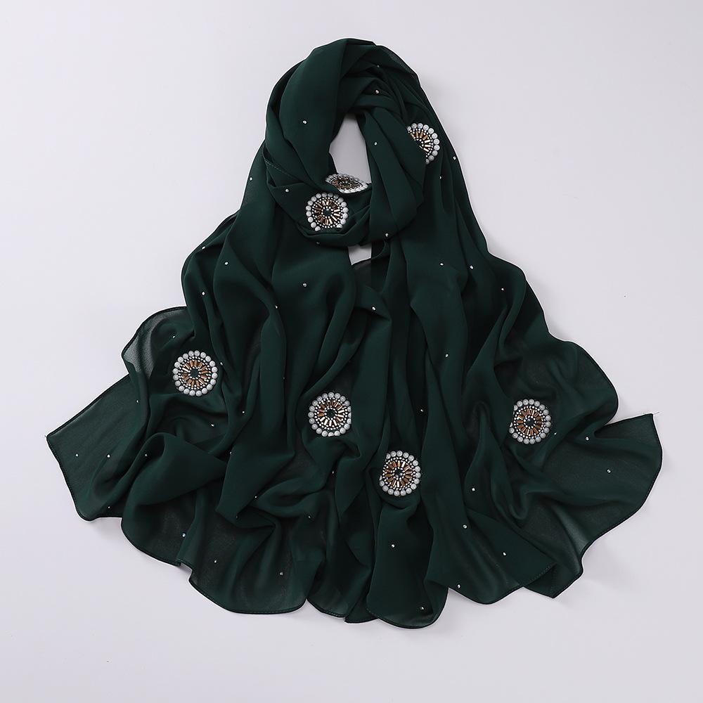 LUMAYA LM1126 Pearl Chiffon Baotou Scarf