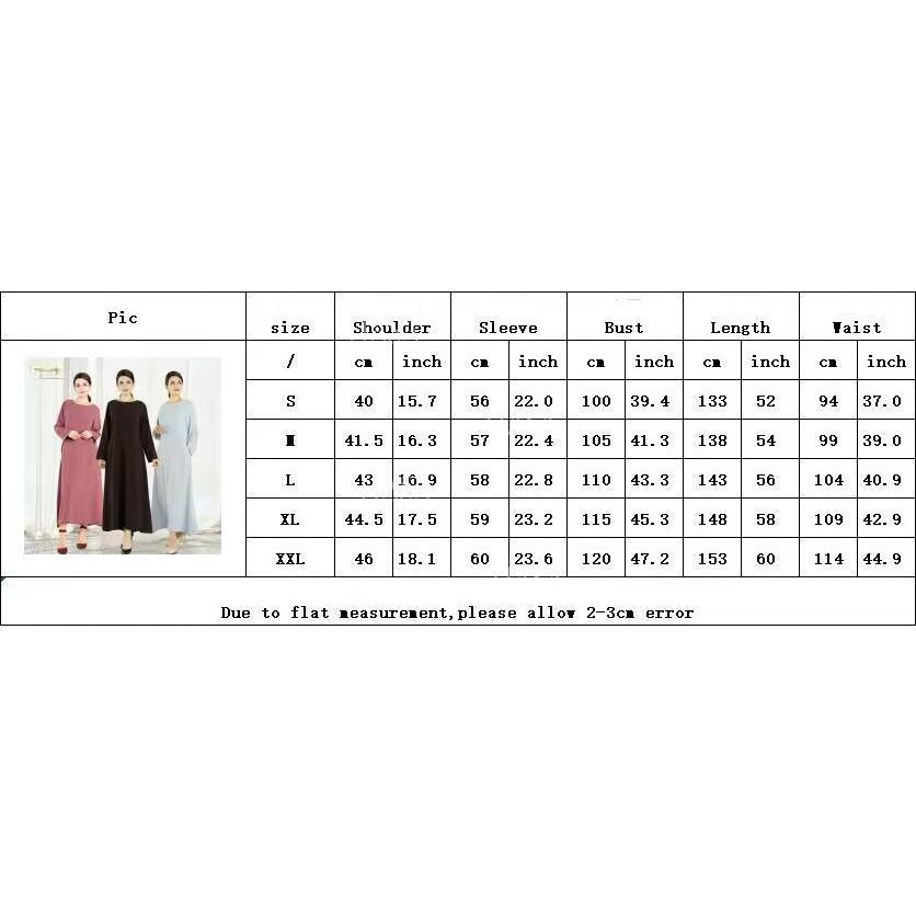 LUMAYA6513 Double-layered sleeve chiffon cardigan two-piece robe abaya (headscarf not included)