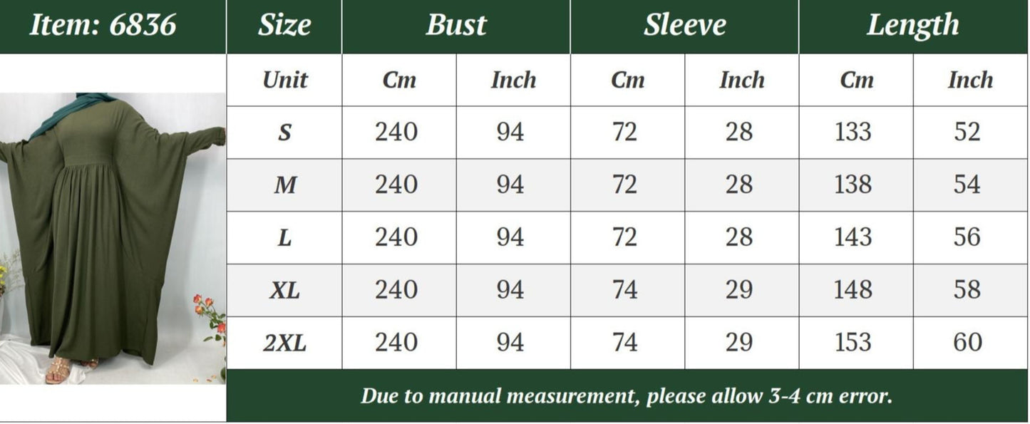 LM6586 Loose Turkish Pleated Dress, Fashionable Long Design