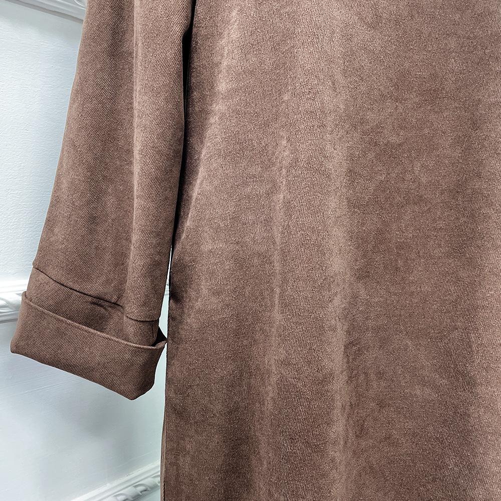 LUMAYA LUMAYA1011 Solid Color Tunic Dress