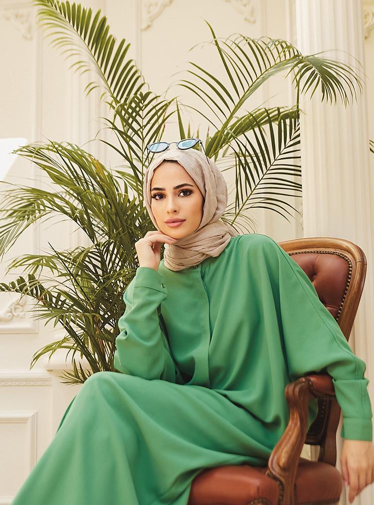 LUMAYA LUMAYA0519 Bat Sleeves Long Robe