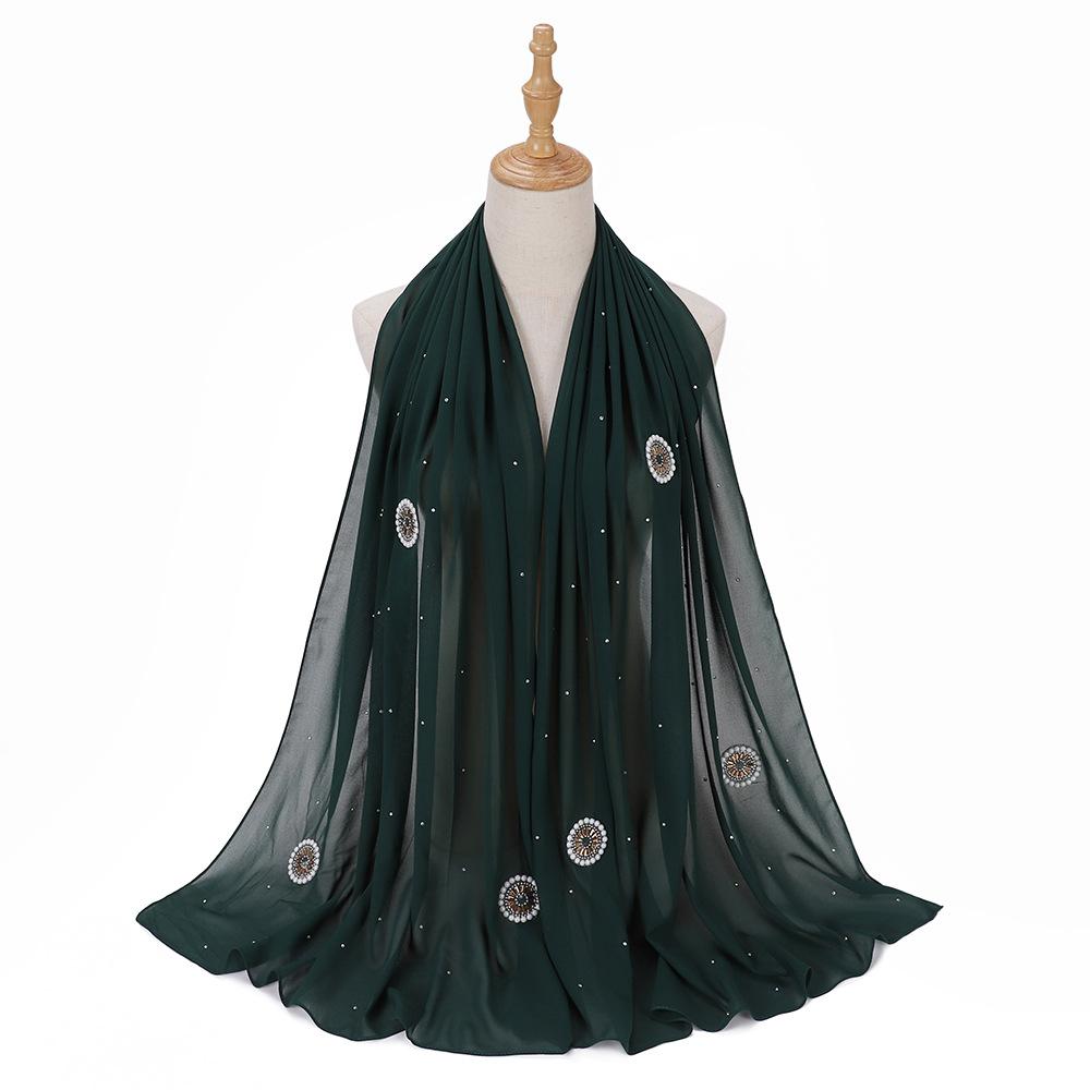 LUMAYA LM1126 Pearl Chiffon Baotou Scarf
