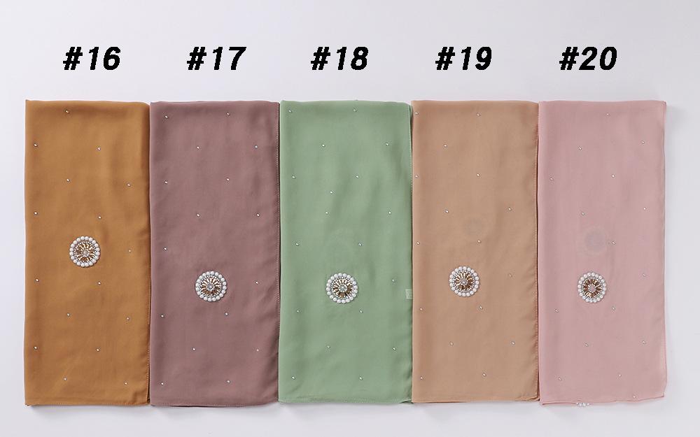 LUMAYA LM1126 Pearl Chiffon Baotou Scarf