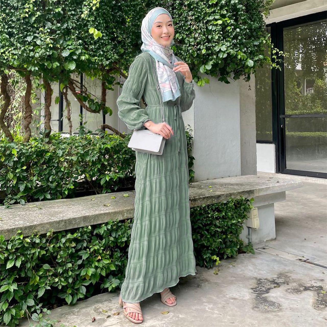 LUMAYA LUMAYA1049 Long Chiffon Pleated Dress