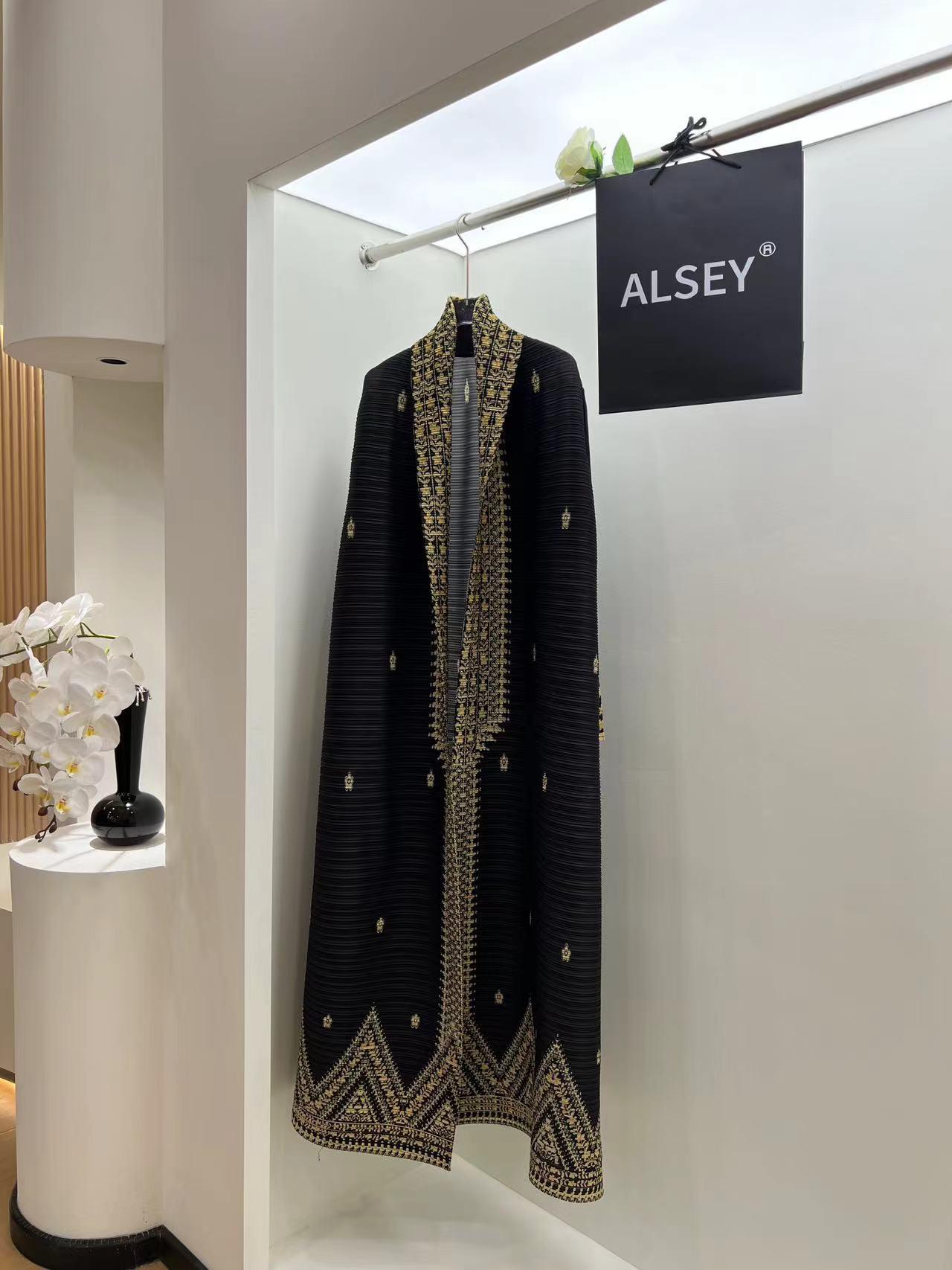 LUMAYA6709 Golden Dynasty , Black Abaya with Intricate Gold Embroidery