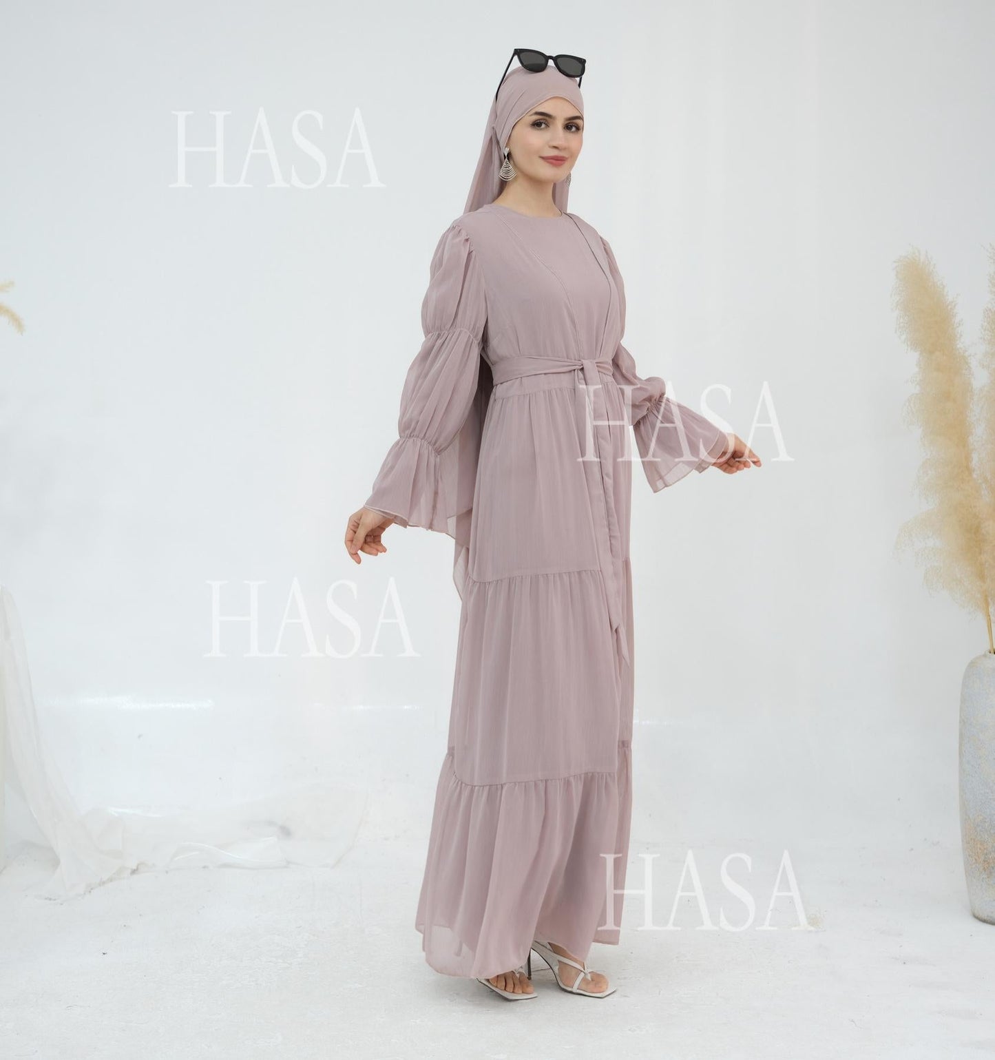 LUMAYA5880 Chiffon Texture Layered Design, A Two-way Dress Suitable for Both Daily and Formal Occasions