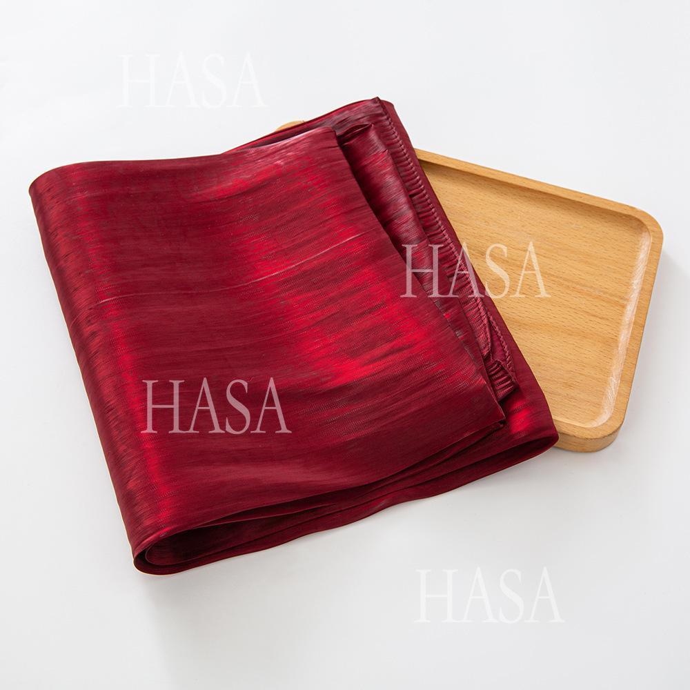 LUMAYA6479 A Simple Silk Scarf with A Mellow Color and A Light and Drapey Design