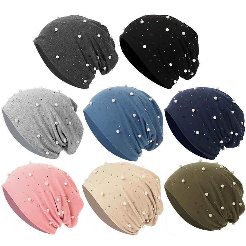LUMAYA LM1092 Pearl Hot Diamond Pullover Cap