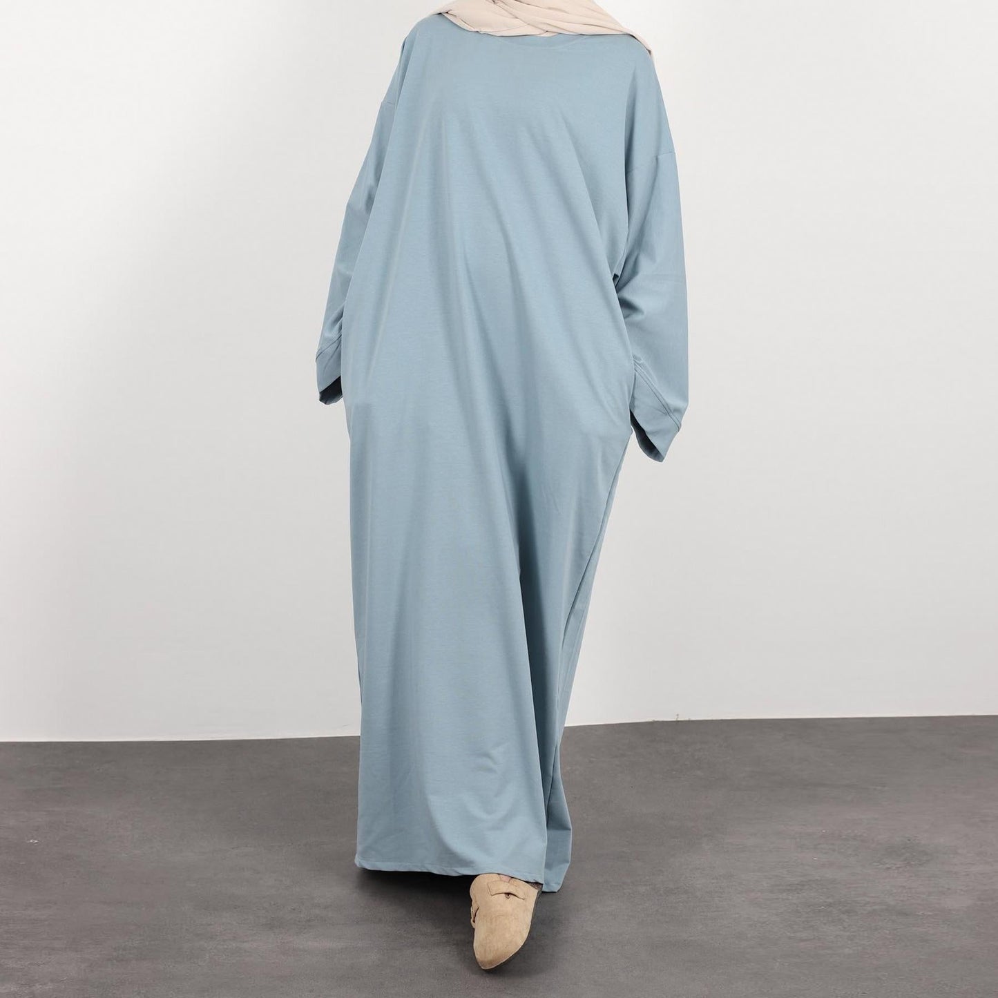 LUMAYA LUMAYA1089 Solid Color Hoodie Dress