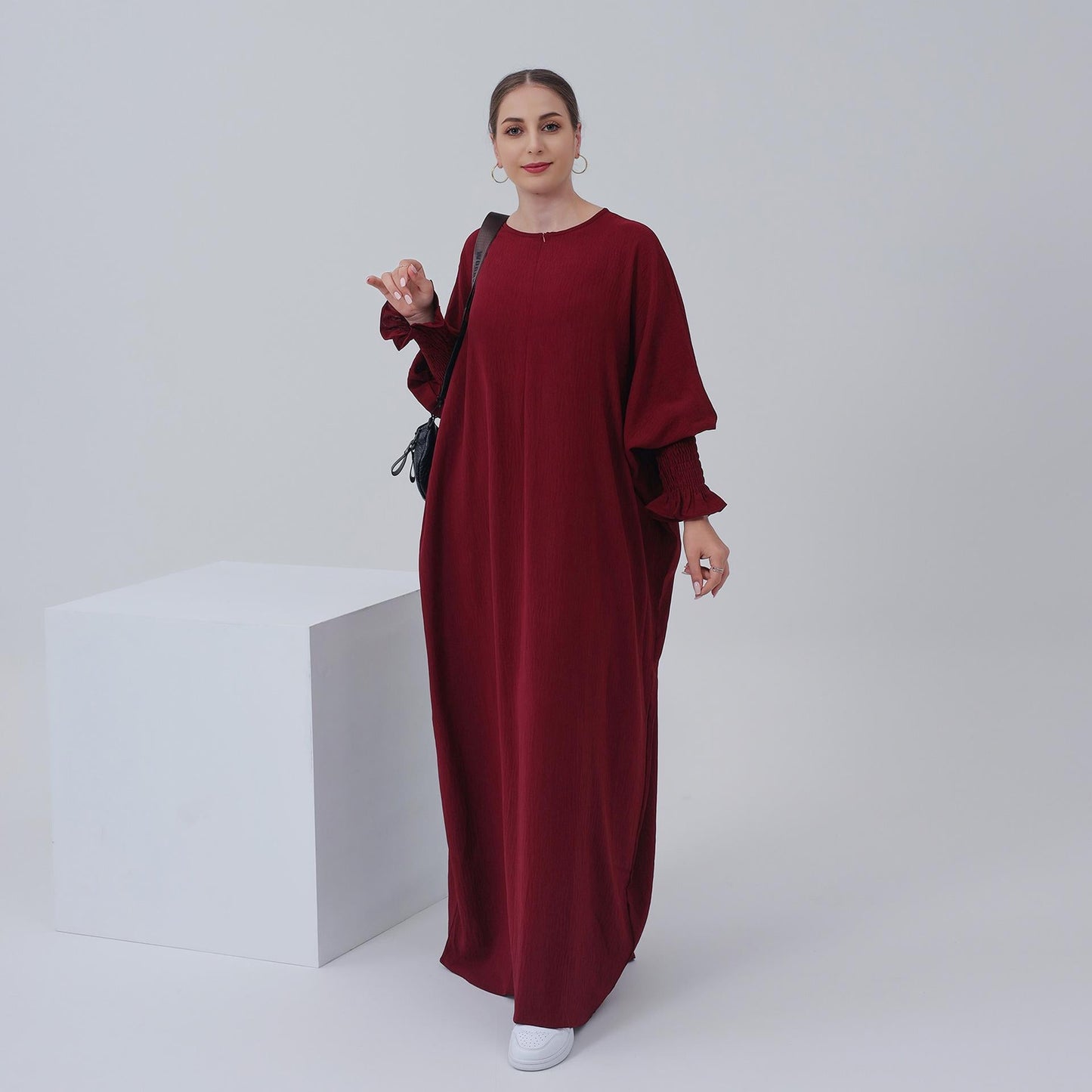 LUMAYA LUMAYA1003 Solid Bat Dress