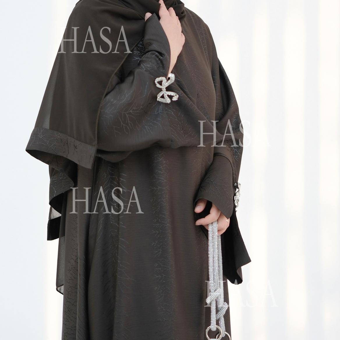 LUMAYA5867 Bow-knot Cuff Long Skirt | Elegant and Radiant