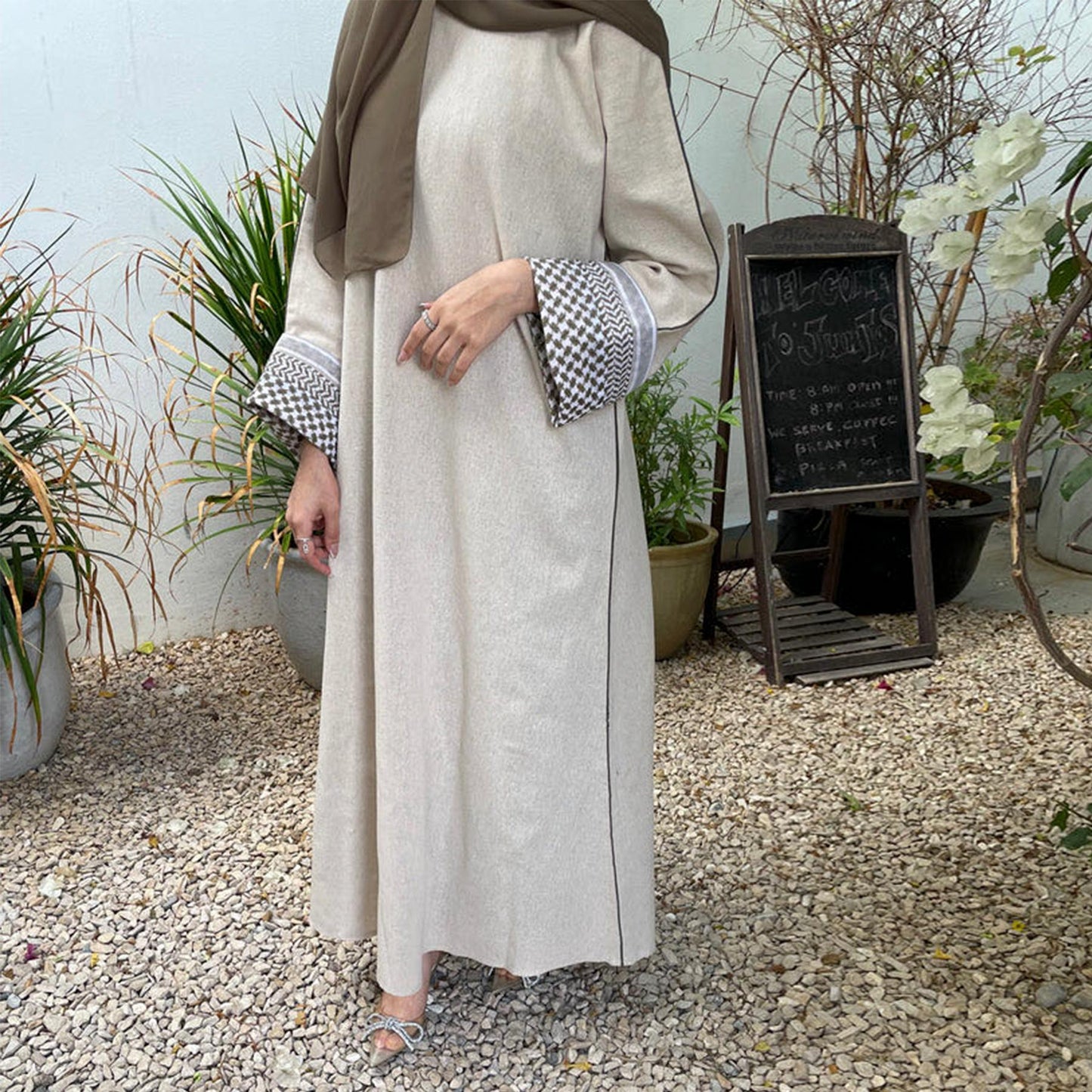 LUMAYA LM1181 Patchwork Elegant Abaya